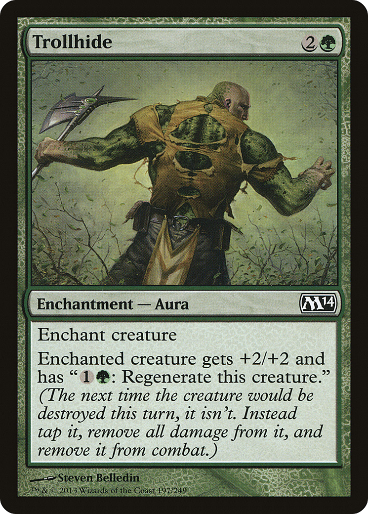Trollhide (M14-197) - Magic 2014 Foil - Premium MTG Single from Wizards of the Coast - Just $0.08! Shop now at Game Crave Tournament Store