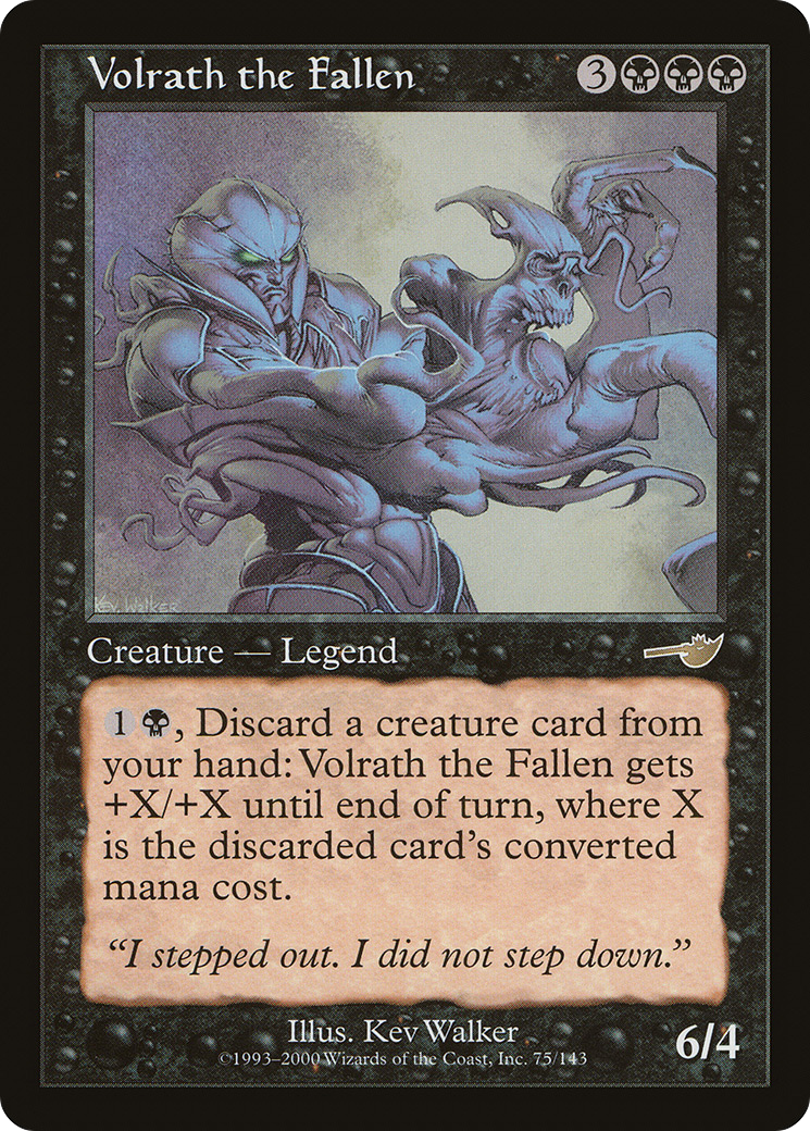 Volrath the Fallen (NEM-075) - Nemesis Foil - Premium MTG Single from Wizards of the Coast - Just $20.80! Shop now at Game Crave Tournament Store