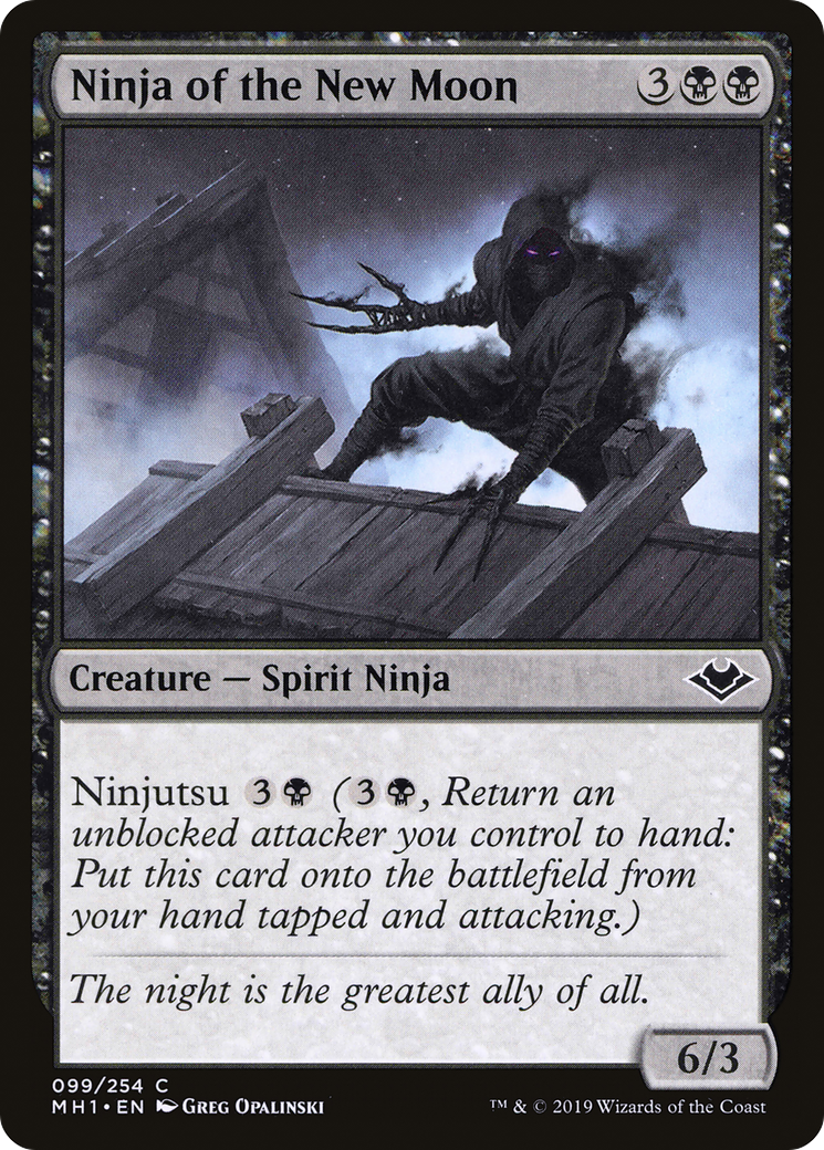 Ninja of the New Moon (MH1-099) - Modern Horizons - Premium MTG Single from Wizards of the Coast - Just $0.08! Shop now at Game Crave Tournament Store
