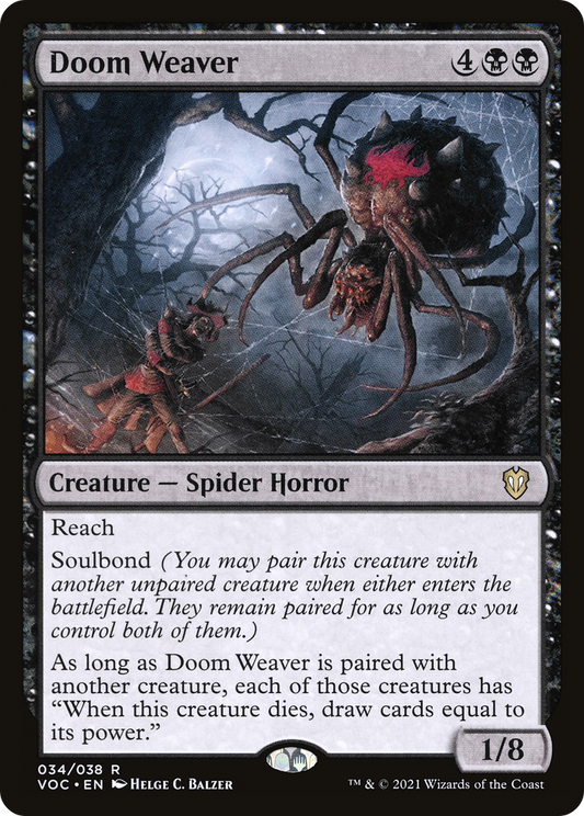 Doom Weaver (VOC-034) - Crimson Vow Commander - Premium MTG Single from Wizards of the Coast - Just $0.50! Shop now at Game Crave Tournament Store