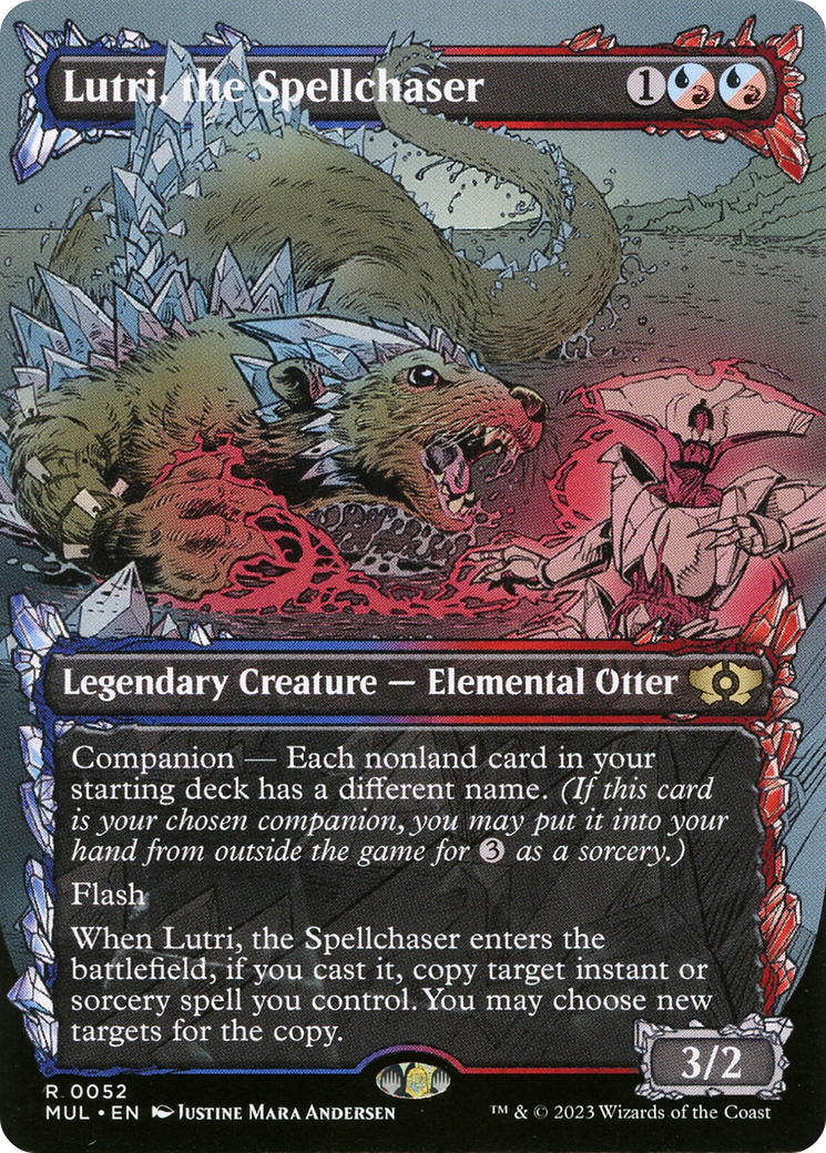 Lutri, the Spellchaser (MUL-052) - Multiverse Legends: (Showcase) (Borderless) Foil - Premium MTG Single from Wizards of the Coast - Just $0.08! Shop now at Game Crave Tournament Store