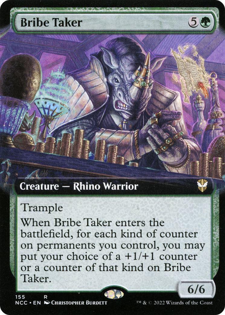 Bribe Taker (NCC-155) - New Capenna Commander: (Extended Art) - Premium MTG Single from Wizards of the Coast - Just $0.08! Shop now at Game Crave Tournament Store