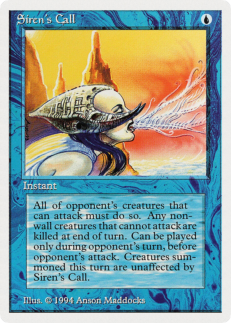 Siren's Call (SUM-080) - Summer Magic / Edgar - Premium MTG Single from Wizards of the Coast - Just $0! Shop now at Game Crave Tournament Store
