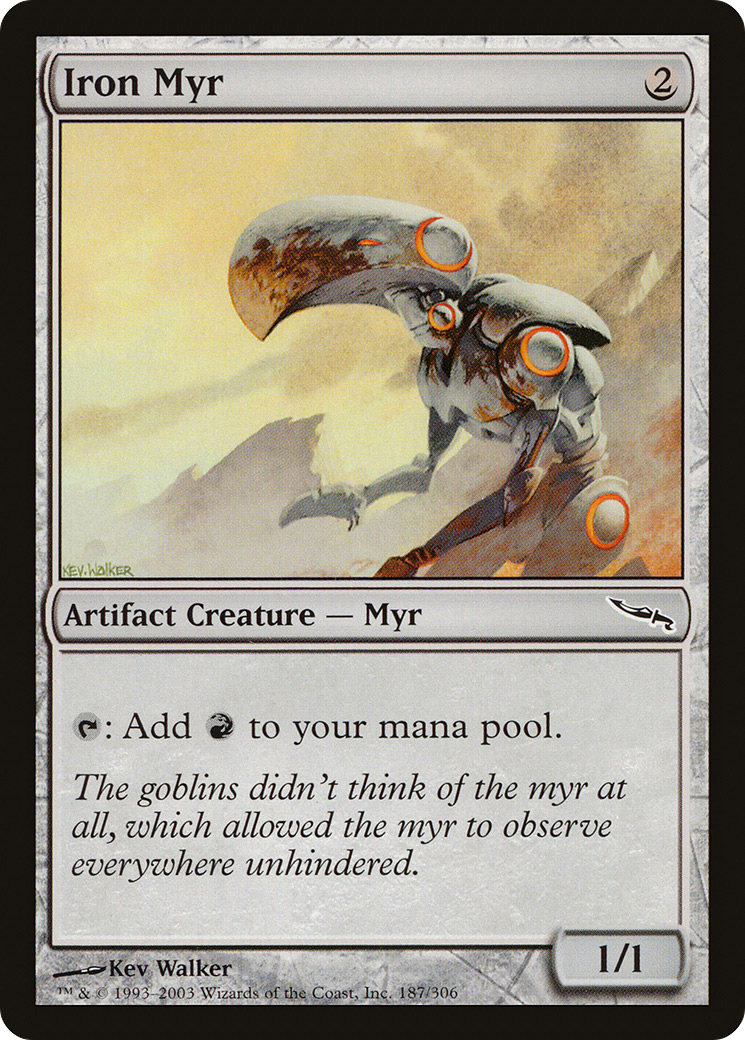 Iron Myr (MRD-187) - Mirrodin Foil - Premium MTG Single from Wizards of the Coast - Just $15.75! Shop now at Game Crave Tournament Store