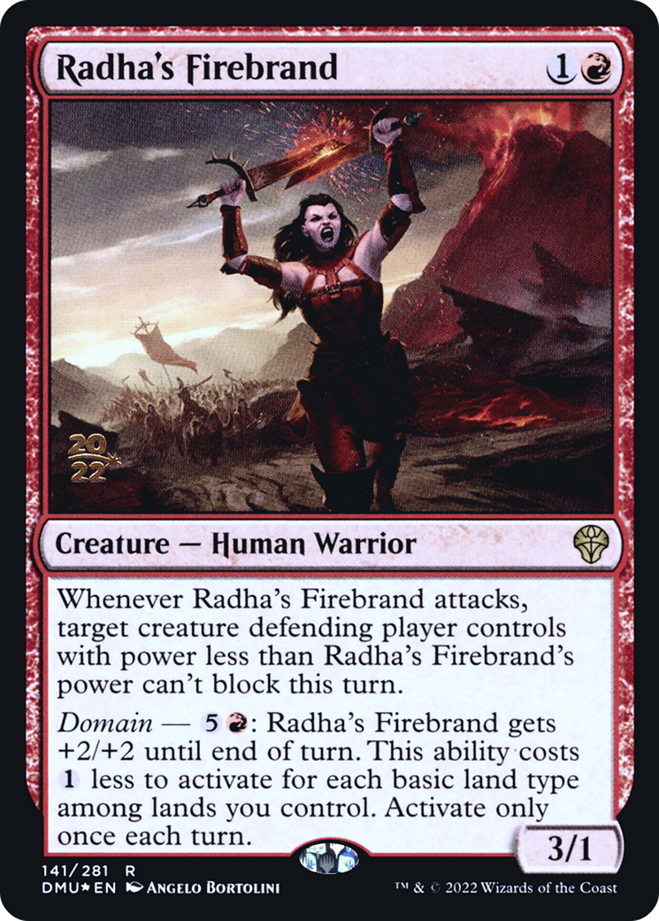 Radha's Firebrand (PDMU-141S) - Dominaria United Promos Foil - Premium MTG Single from Wizards of the Coast - Just $0.25! Shop now at Game Crave Tournament Store