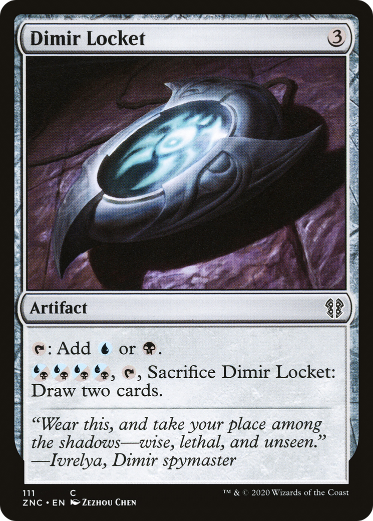 Dimir Locket (ZNC-111) - Zendikar Rising Commander - Premium MTG Single from Wizards of the Coast - Just $0.25! Shop now at Game Crave Tournament Store