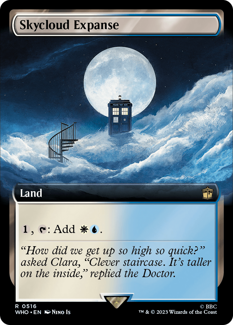 Skycloud Expanse (WHO-516) - Doctor Who: (Extended Art) Foil - Premium MTG Single from Wizards of the Coast - Just $0.11! Shop now at Game Crave Tournament Store