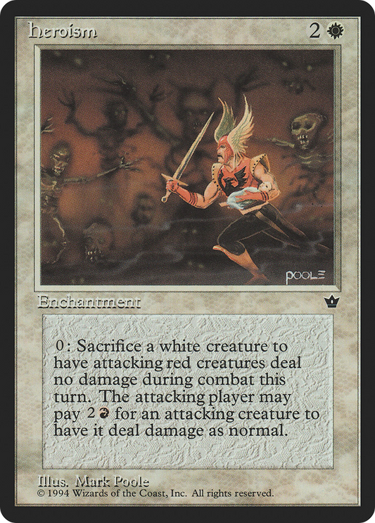 Heroism (FEM-006) - Fallen Empires - Premium MTG Single from Wizards of the Coast - Just $0.08! Shop now at Game Crave Tournament Store