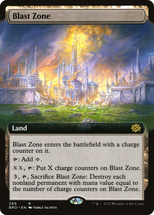 Blast Zone (BRO-369) - The Brothers' War: (Extended Art) - Premium MTG Single from Wizards of the Coast - Just $0.44! Shop now at Game Crave Tournament Store