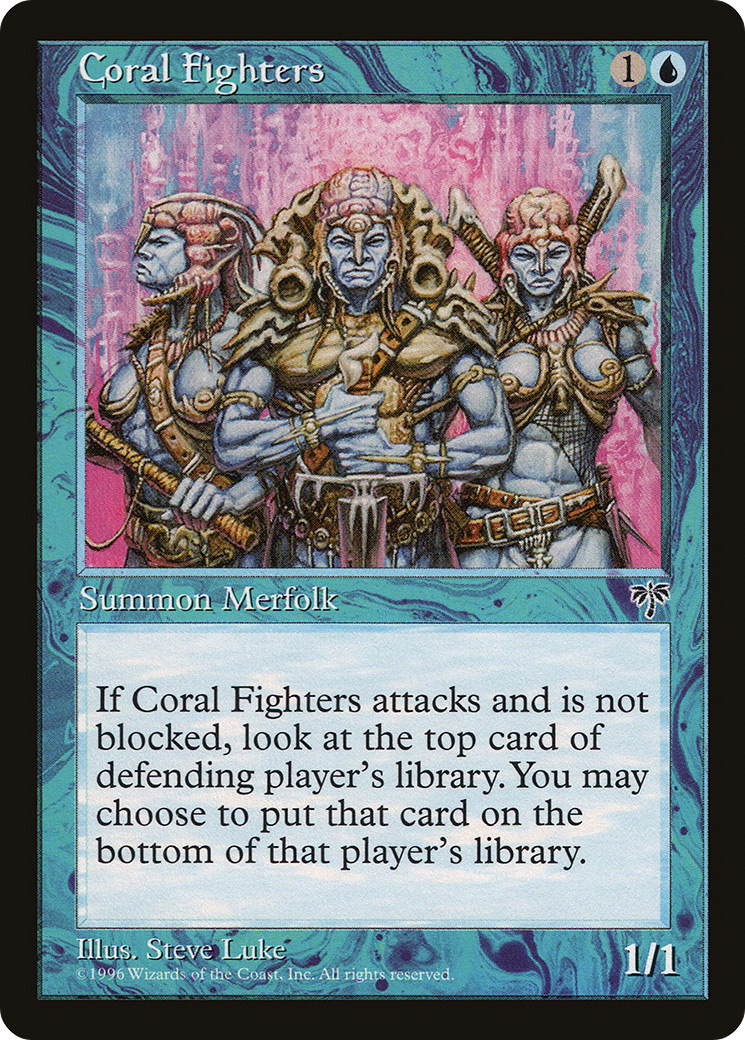 Coral Fighters (MIR-059) - Mirage - Premium MTG Single from Wizards of the Coast - Just $0.25! Shop now at Game Crave Tournament Store