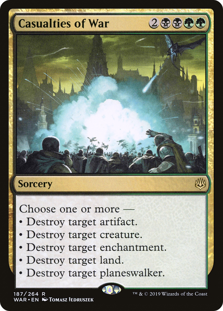 Casualties of War (WAR-187) - War of the Spark Foil - Premium MTG Single from Wizards of the Coast - Just $0.66! Shop now at Game Crave Tournament Store