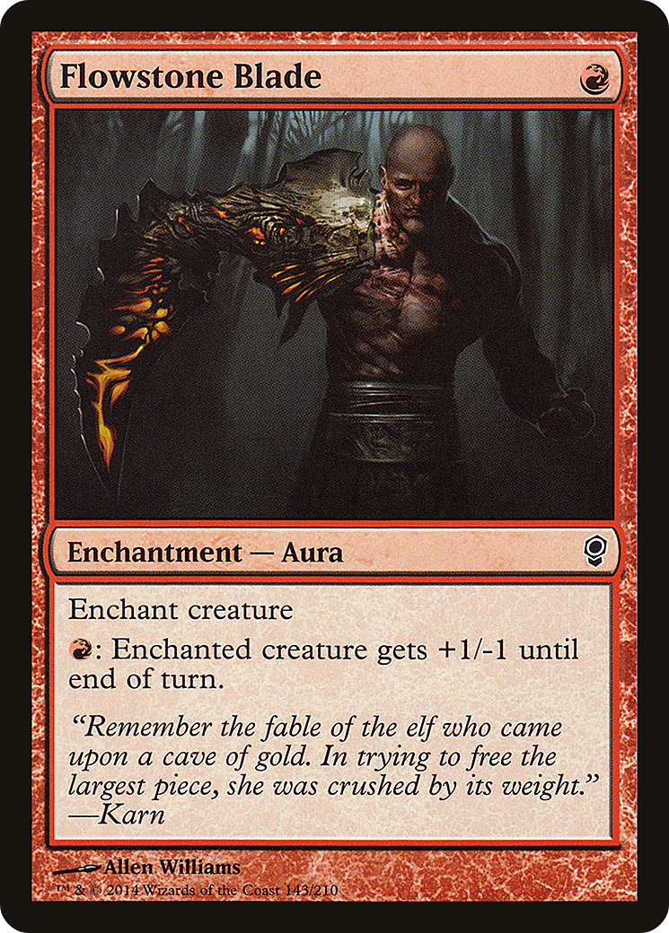 Flowstone Blade (CNS-143) - Conspiracy - Premium MTG Single from Wizards of the Coast - Just $0.08! Shop now at Game Crave Tournament Store