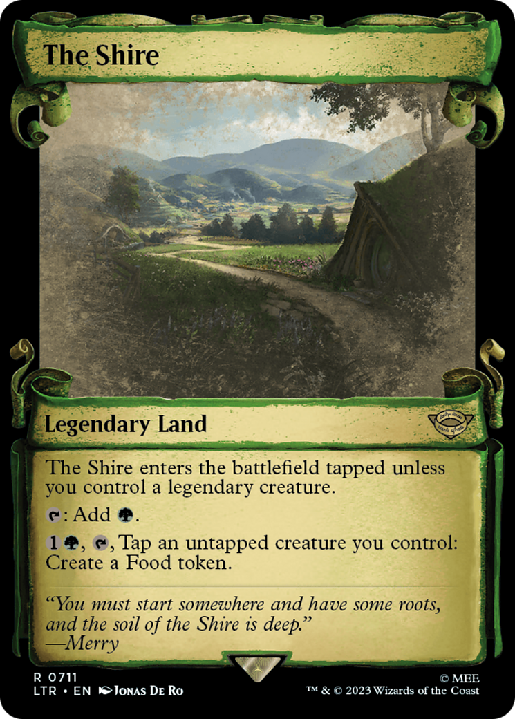 The Shire (LTR-711) - The Lord of the Rings: Tales of Middle-earth: (Showcase) - Premium MTG Single from Wizards of the Coast - Just $1.09! Shop now at Game Crave Tournament Store