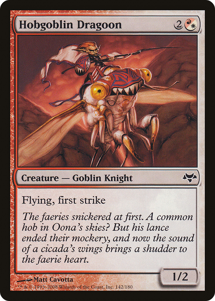 Hobgoblin Dragoon (EVE-142) - Eventide Foil - Premium MTG Single from Wizards of the Coast - Just $0.11! Shop now at Game Crave Tournament Store