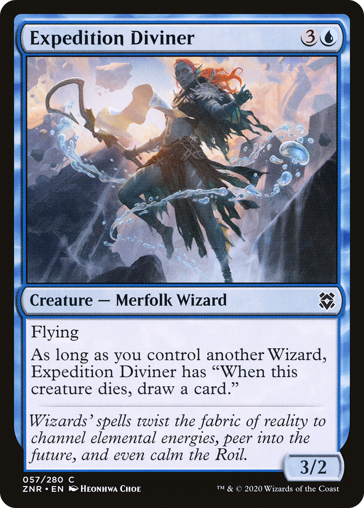 Expedition Diviner (ZNR-057) - Zendikar Rising - Premium MTG Single from Wizards of the Coast - Just $0.08! Shop now at Game Crave Tournament Store