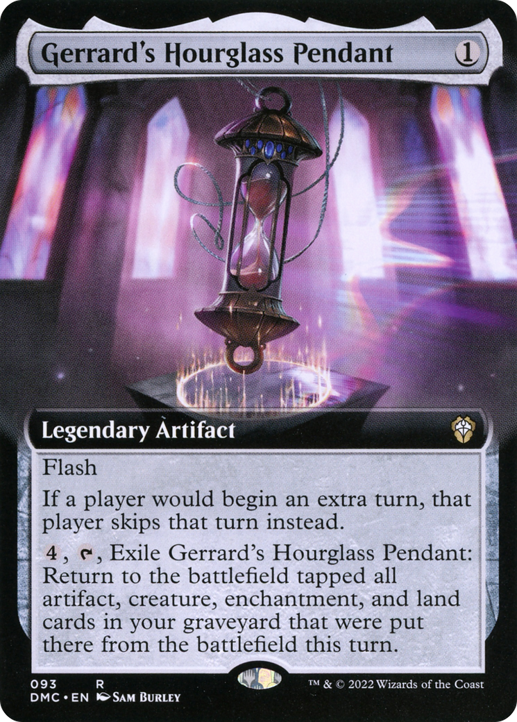 Gerrard's Hourglass Pendant (DMC-093) - Dominaria United Commander: (Extended Art) - Premium MTG Single from Wizards of the Coast - Just $1.50! Shop now at Game Crave Tournament Store