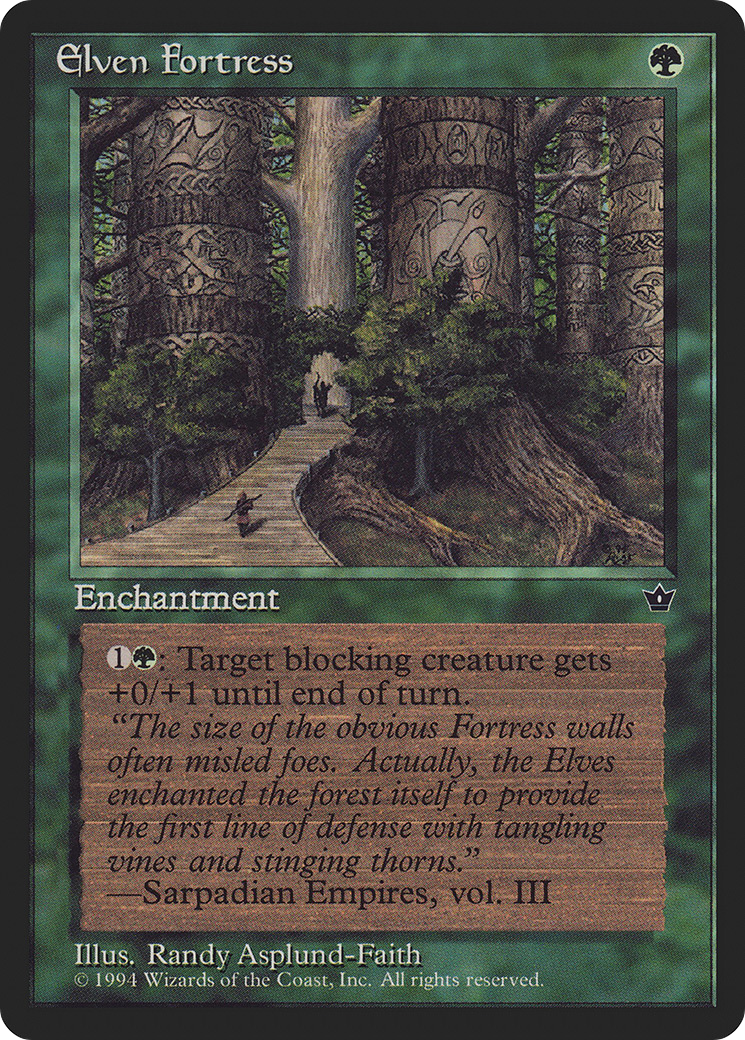 Elven Fortress (FEM-65B) - Fallen Empires - Premium MTG Single from Wizards of the Coast - Just $0.08! Shop now at Game Crave Tournament Store