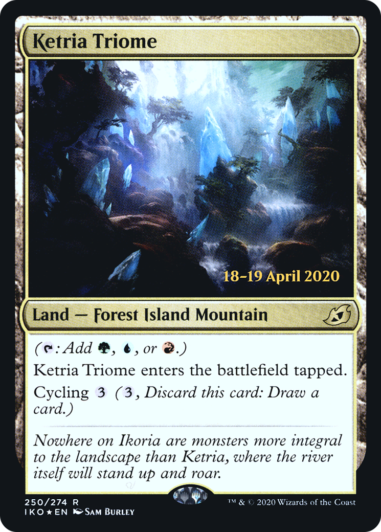 Ketria Triome (PIKO-250S) - Ikoria: Lair of Behemoths Promos Foil - Premium MTG Single from Wizards of the Coast - Just $16.39! Shop now at Game Crave Tournament Store