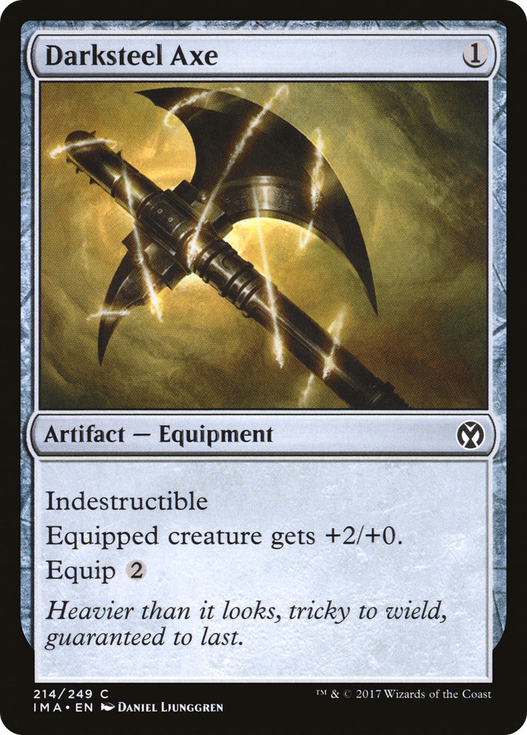 Darksteel Axe (IMA-214) - Iconic Masters - Premium MTG Single from Wizards of the Coast - Just $0.25! Shop now at Game Crave Tournament Store