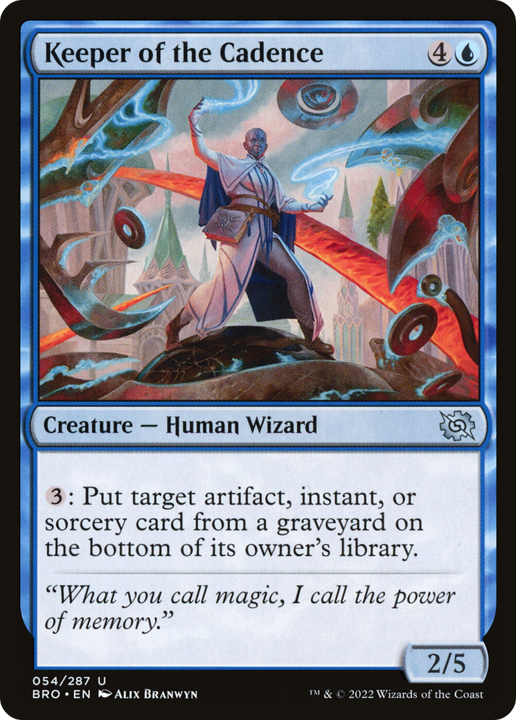 Keeper of the Cadence (BRO-054) - The Brothers' War - Premium MTG Single from Wizards of the Coast - Just $0.08! Shop now at Game Crave Tournament Store