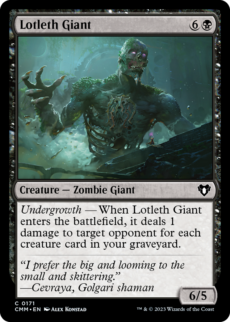 Lotleth Giant (CMM-171) - Commander Masters - Premium MTG Single from Wizards of the Coast - Just $0.25! Shop now at Game Crave Tournament Store