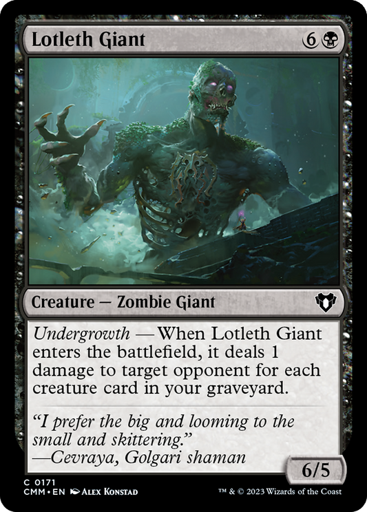 Lotleth Giant (CMM-171) - Commander Masters - Premium MTG Single from Wizards of the Coast - Just $0.25! Shop now at Game Crave Tournament Store