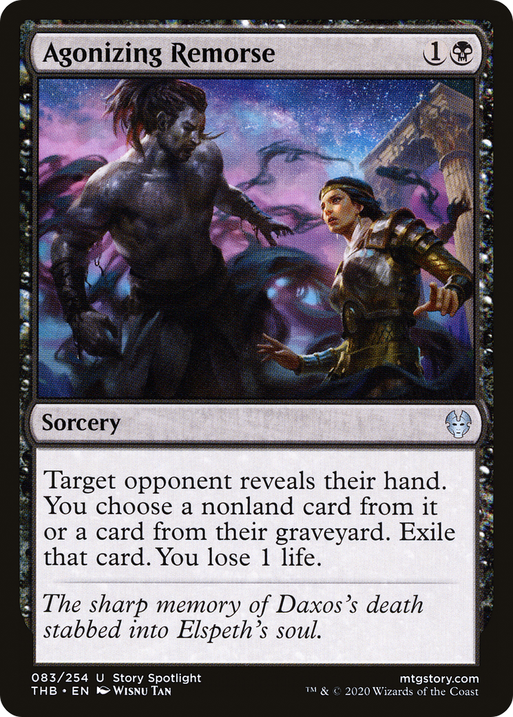 Agonizing Remorse (THB-083) - Theros Beyond Death Foil - Premium MTG Single from Wizards of the Coast - Just $0.25! Shop now at Game Crave Tournament Store