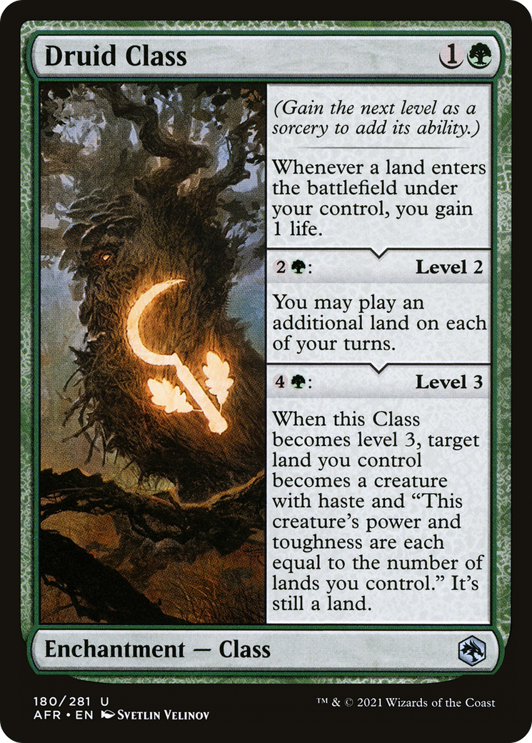 Druid Class (AFR-180) - Adventures in the Forgotten Realms - Premium MTG Single from Wizards of the Coast - Just $0.36! Shop now at Game Crave Tournament Store