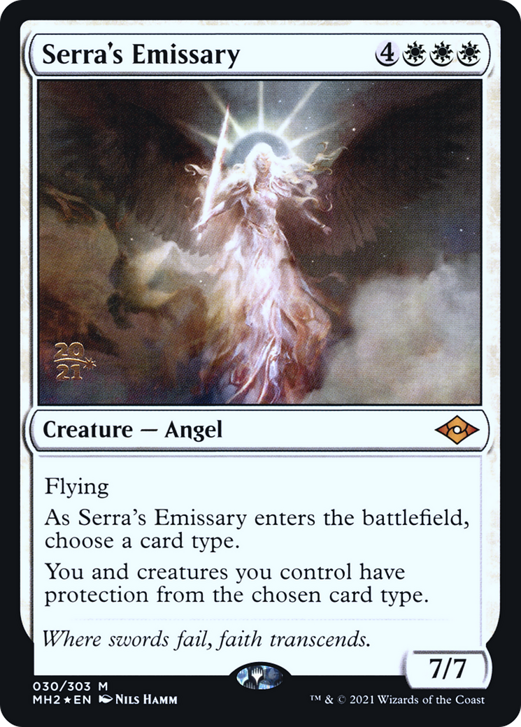 Serra's Emissary (PMH2-30S) - Modern Horizons 2 Promos Foil - Premium MTG Single from Wizards of the Coast - Just $17.34! Shop now at Game Crave Tournament Store