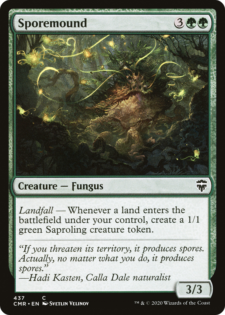 Sporemound (CMR-437) - Commander Legends - Premium MTG Single from Wizards of the Coast - Just $0.25! Shop now at Game Crave Tournament Store