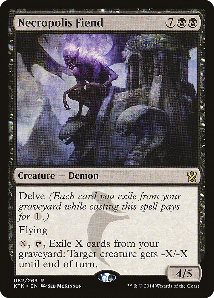 Necropolis Fiend (KTK-082) - Khans of Tarkir Foil - Premium MTG Single from Wizards of the Coast - Just $0.08! Shop now at Game Crave Tournament Store
