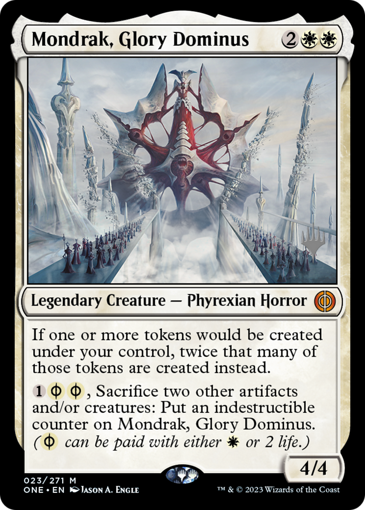 Mondrak, Glory Dominus (PONE-23P) - Phyrexia: All Will Be One Promos - Premium MTG Single from Wizards of the Coast - Just $33.57! Shop now at Game Crave Tournament Store