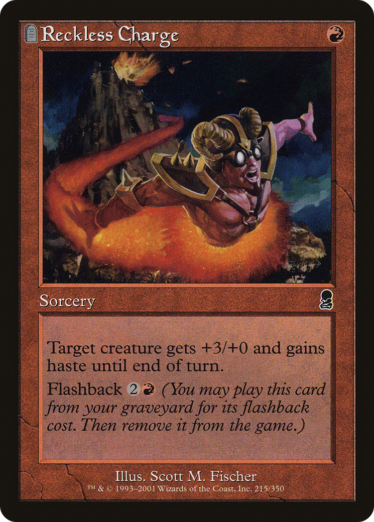 Reckless Charge (ODY-215) - Odyssey: (tombstone) Foil - Premium MTG Single from Wizards of the Coast - Just $3.86! Shop now at Game Crave Tournament Store