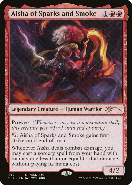 Aisha of Sparks and Smoke (SLX-012) - Universes Within - Premium MTG Single from Wizards of the Coast - Just $0.36! Shop now at Game Crave Tournament Store