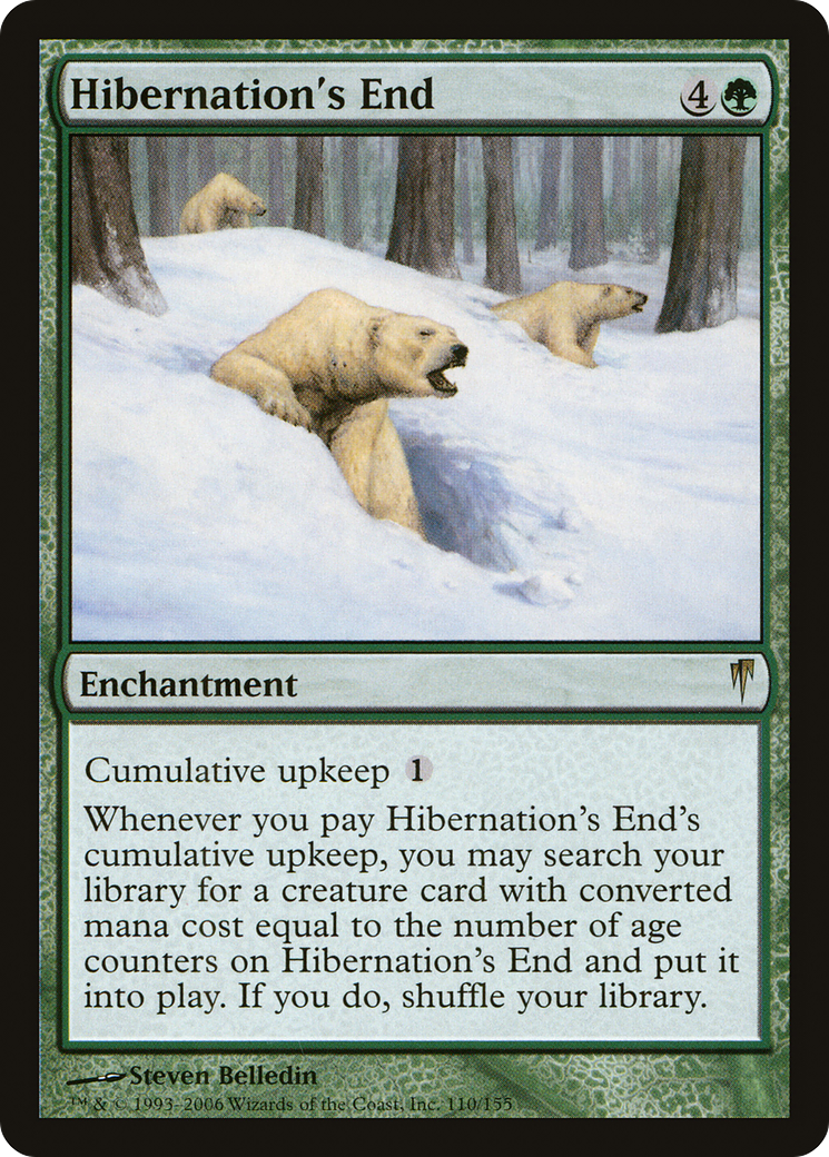 Hibernation's End (CSP-110) - Coldsnap Foil - Premium MTG Single from Wizards of the Coast - Just $9.40! Shop now at Game Crave Tournament Store