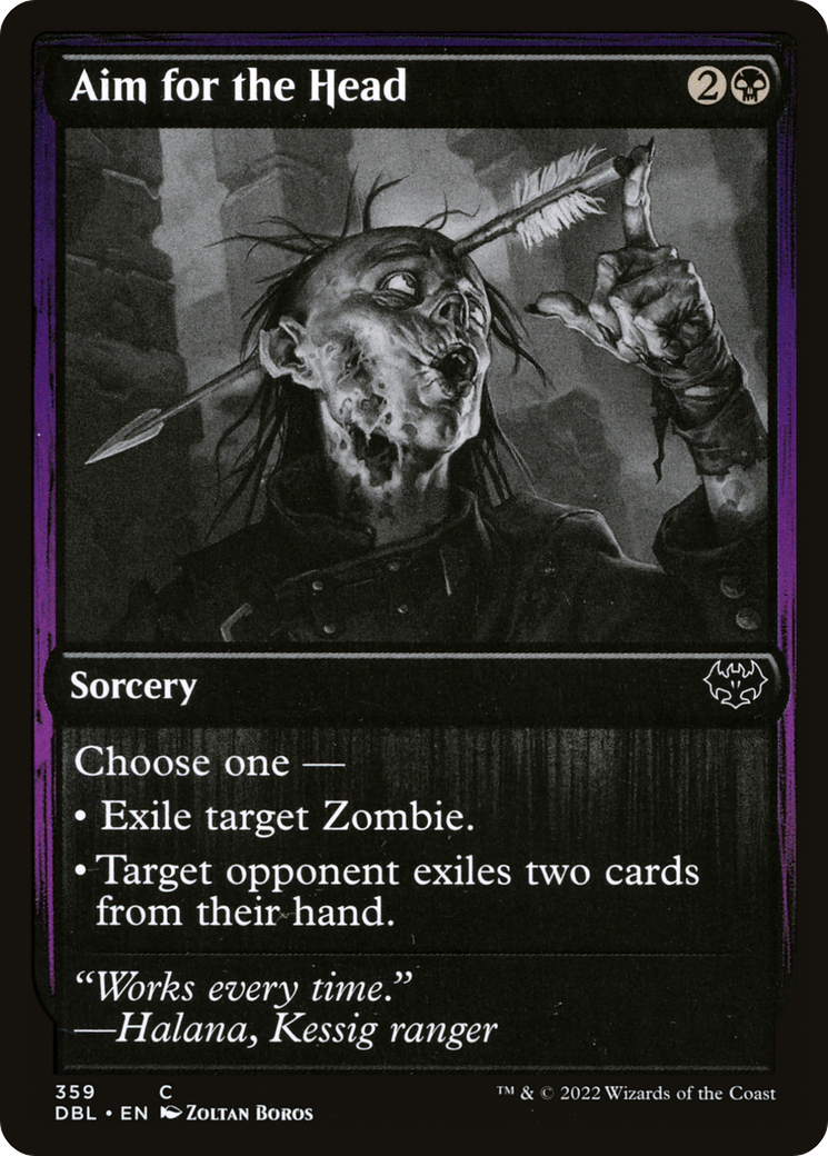 Aim for the Head (DBL-359) - Innistrad: Double Feature Foil - Premium MTG Single from Wizards of the Coast - Just $0.08! Shop now at Game Crave Tournament Store