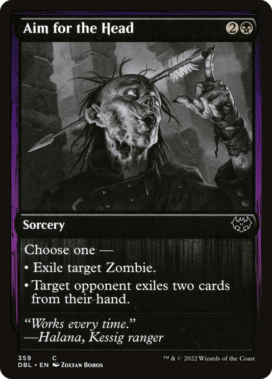 Aim for the Head (DBL-359) - Innistrad: Double Feature Foil - Premium MTG Single from Wizards of the Coast - Just $0.08! Shop now at Game Crave Tournament Store