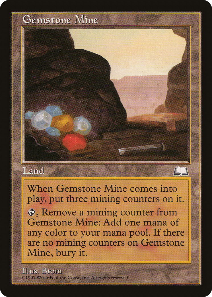 Gemstone Mine (WTH-164) - Weatherlight - Premium MTG Single from Wizards of the Coast - Just $0.86! Shop now at Game Crave Tournament Store