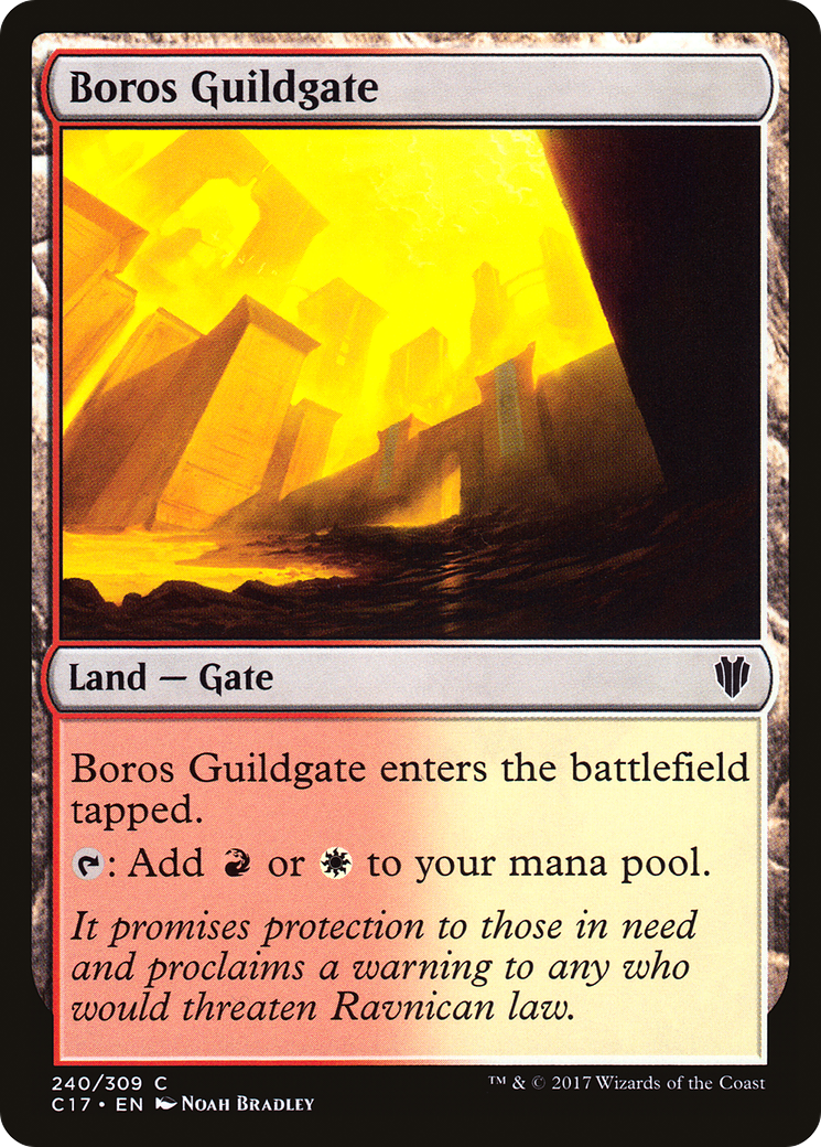 Boros Guildgate (C17-240) - Commander 2017 - Premium MTG Single from Wizards of the Coast - Just $0.08! Shop now at Game Crave Tournament Store