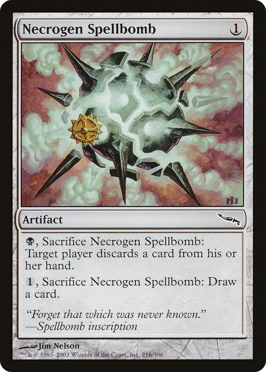 Necrogen Spellbomb (MRD-216) - Mirrodin - Premium MTG Single from Wizards of the Coast - Just $0.08! Shop now at Game Crave Tournament Store