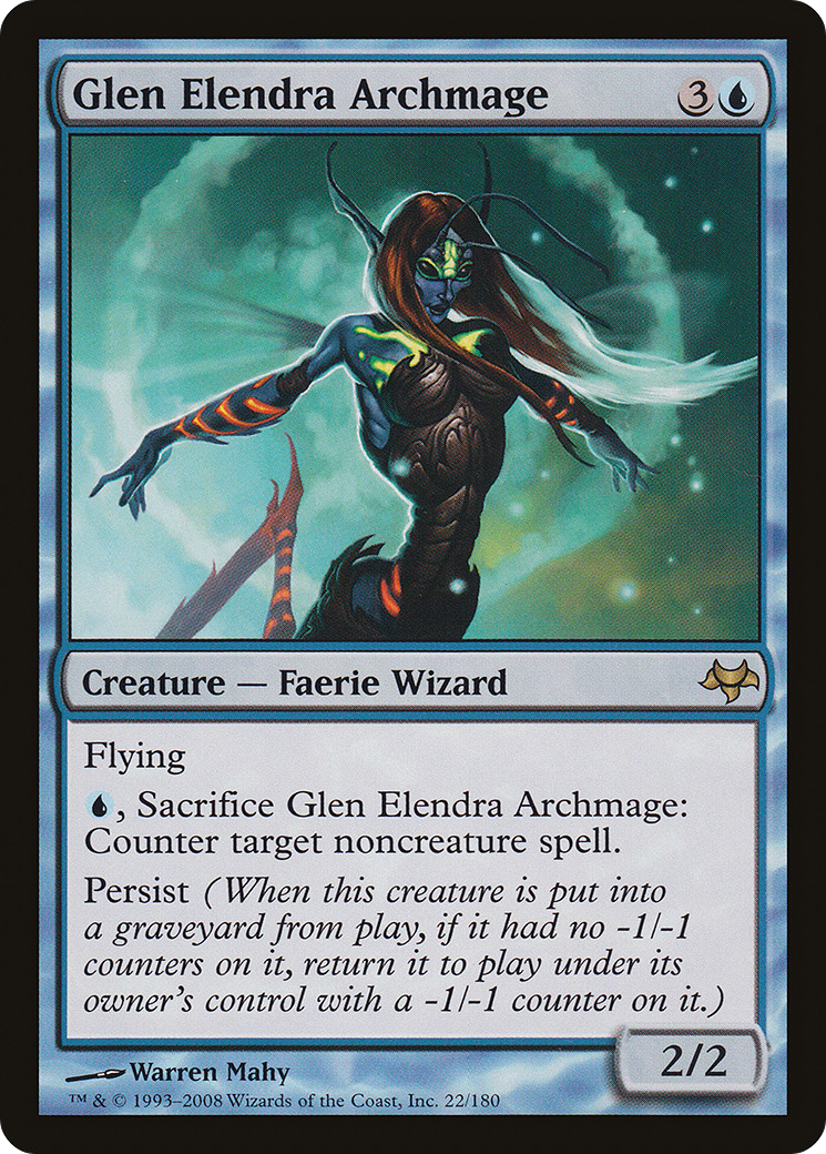 Glen Elendra Archmage (EVE-022) - Eventide Foil - Premium MTG Single from Wizards of the Coast - Just $6.76! Shop now at Game Crave Tournament Store
