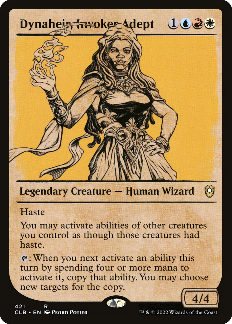 Dynaheir, Invoker Adept (CLB-421) - Commander Legends: Battle for Baldur's Gate: (Showcase) Foil - Premium MTG Single from Wizards of the Coast - Just $0.08! Shop now at Game Crave Tournament Store