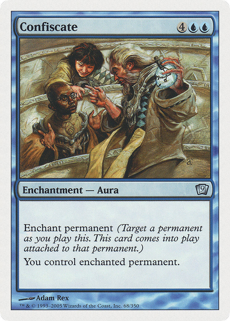Confiscate (9ED-068) - Ninth Edition - Premium MTG Single from Wizards of the Coast - Just $0.08! Shop now at Game Crave Tournament Store
