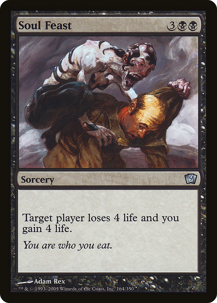 Soul Feast (9ED-164★) - Ninth Edition Foil - Premium MTG Single from Wizards of the Coast - Just $0.16! Shop now at Game Crave Tournament Store