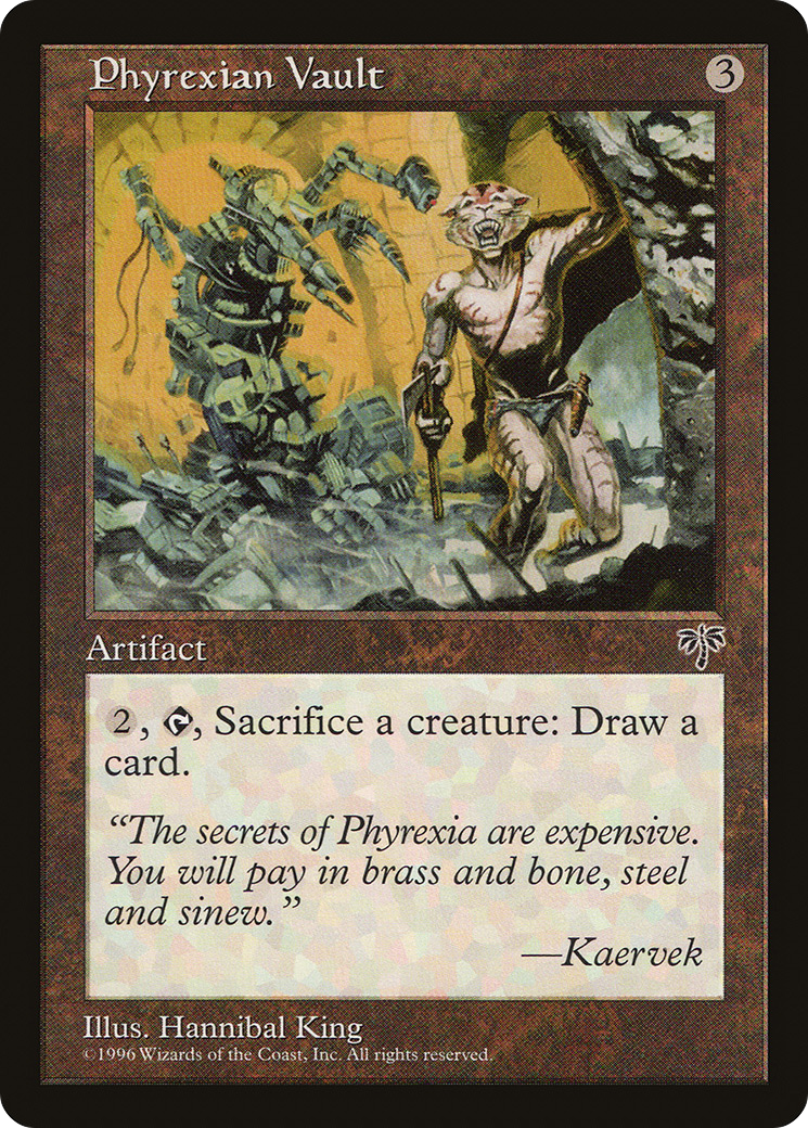 Phyrexian Vault (MIR-316) - Mirage - Premium MTG Single from Wizards of the Coast - Just $0.08! Shop now at Game Crave Tournament Store