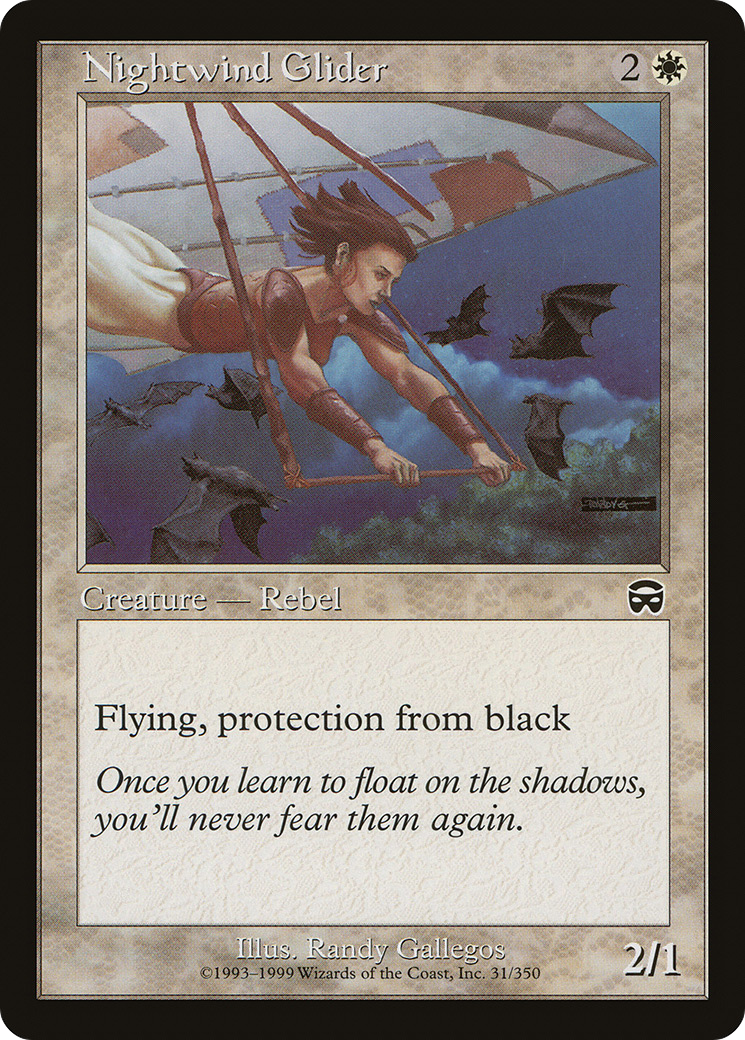Nightwind Glider (MMQ-031) - Mercadian Masques - Premium MTG Single from Wizards of the Coast - Just $0.08! Shop now at Game Crave Tournament Store