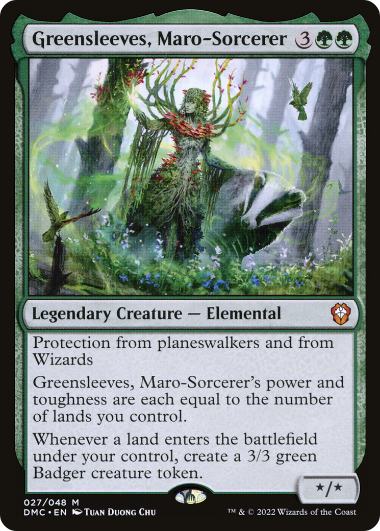 Greensleeves, Maro-Sorcerer (DMC-027) - Dominaria United Commander - Premium MTG Single from Wizards of the Coast - Just $4.47! Shop now at Game Crave Tournament Store