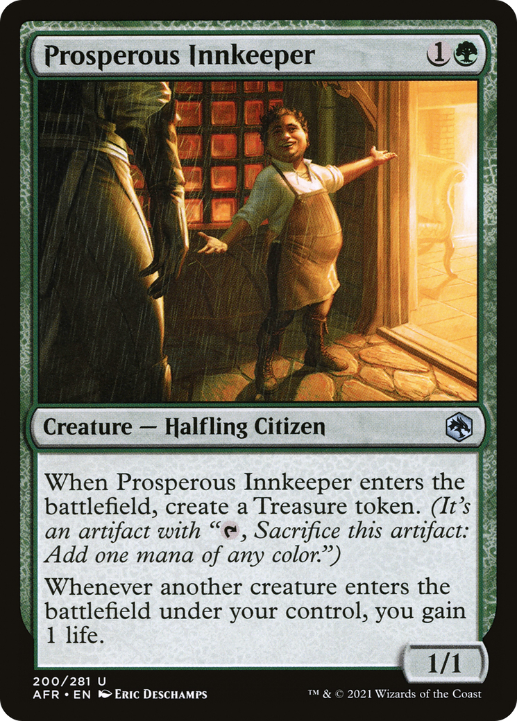 Prosperous Innkeeper (AFR-200) - Adventures in the Forgotten Realms Foil - Premium MTG Single from Wizards of the Coast - Just $0.08! Shop now at Game Crave Tournament Store