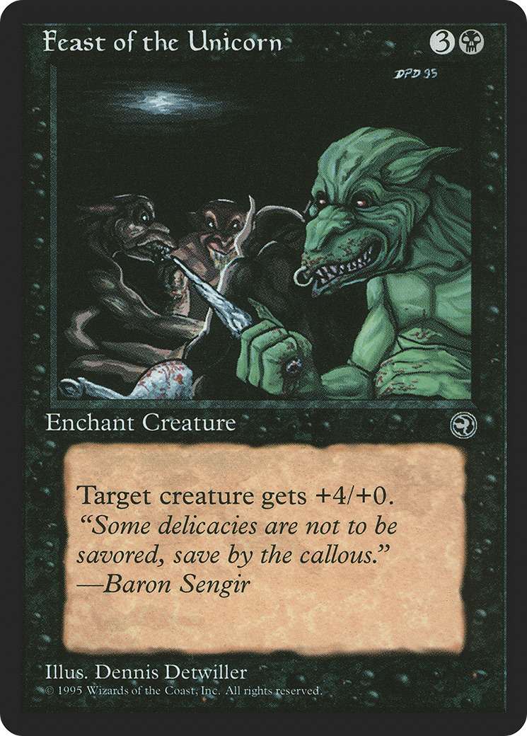 Feast of the Unicorn (HML-47A) - Homelands - Premium MTG Single from Wizards of the Coast - Just $0.08! Shop now at Game Crave Tournament Store
