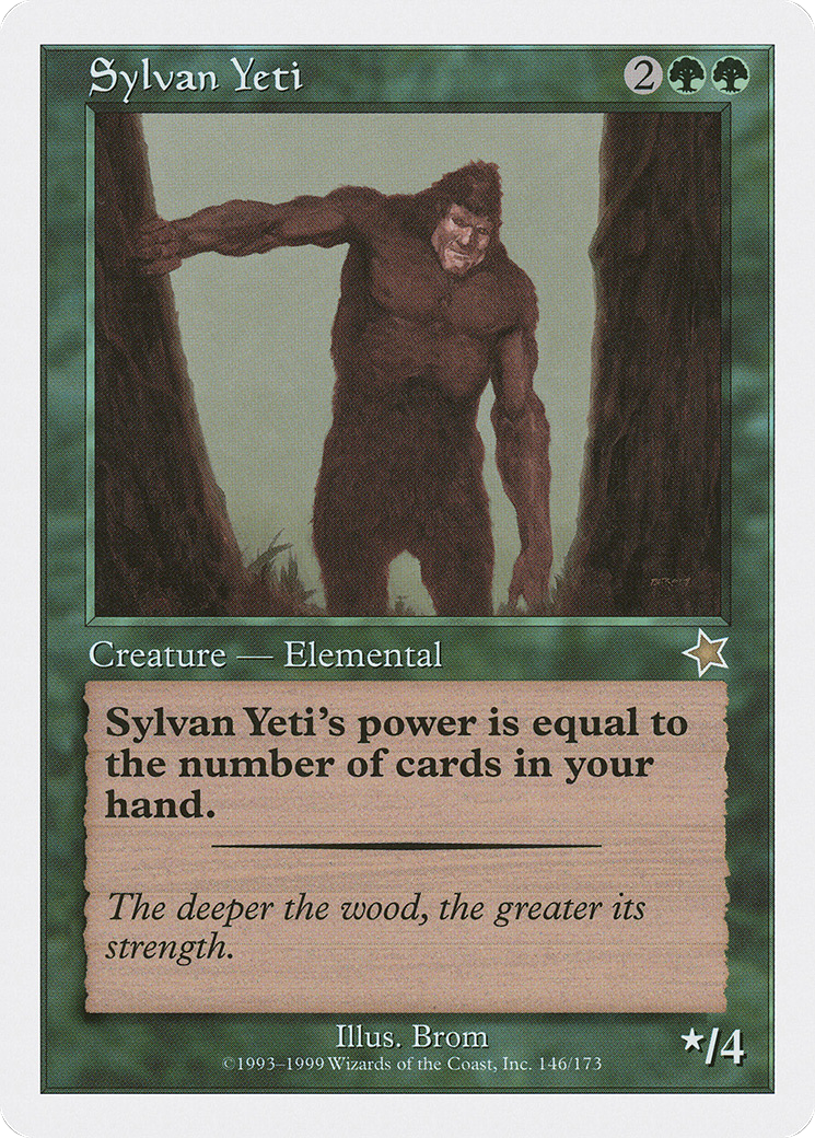 Sylvan Yeti (S99-146) - Starter 1999 - Premium MTG Single from Wizards of the Coast - Just $0.46! Shop now at Game Crave Tournament Store